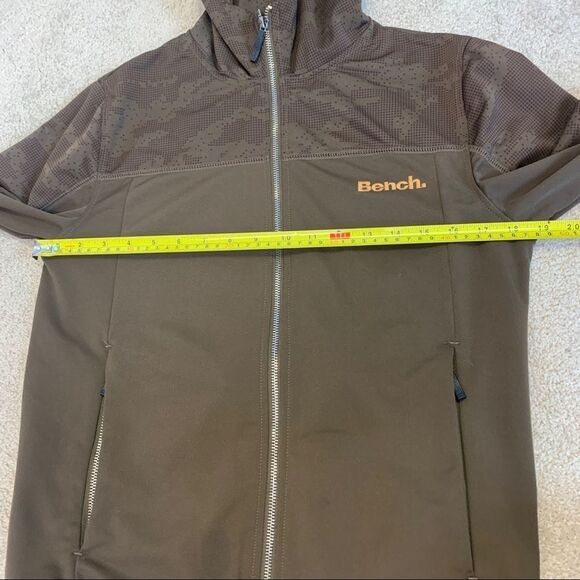 Bench brown zip up jacket hoodie Sz S - Picture 8 of 9